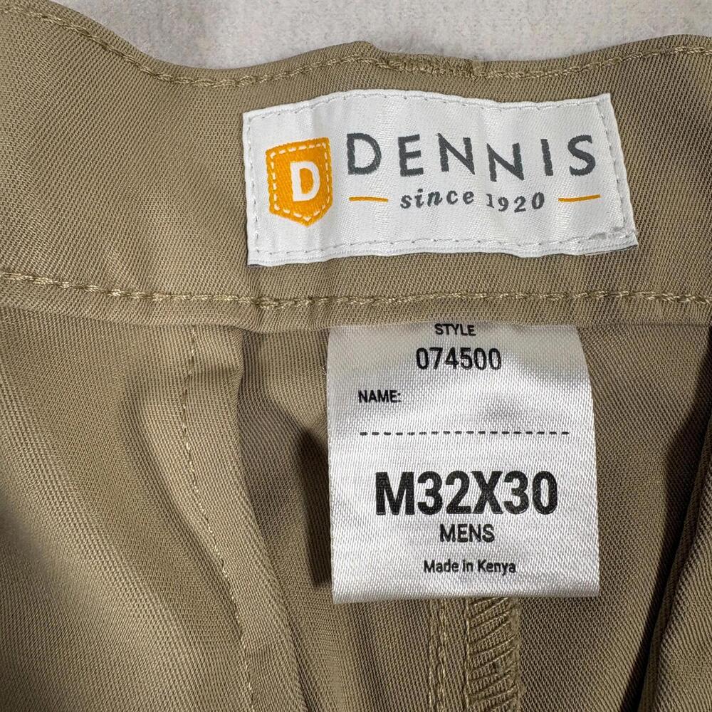 Dennis Mens Khaki Straight Fit Work Pants Size 32x30 Durable Classic Chino - Picture 4 of 9